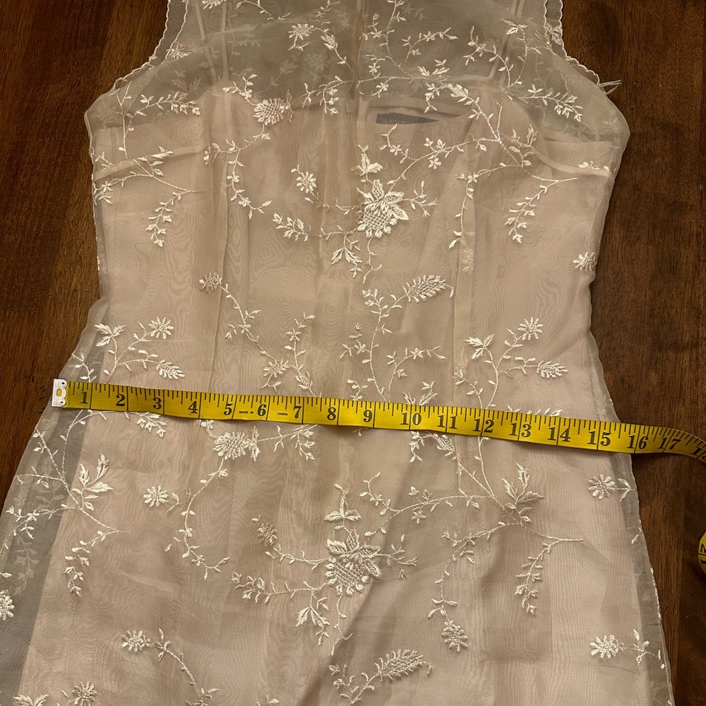 Vintage ANN TAYLOR dress, 100% silk embroidery, size 2, elegant and classy - Picture 11 of 13